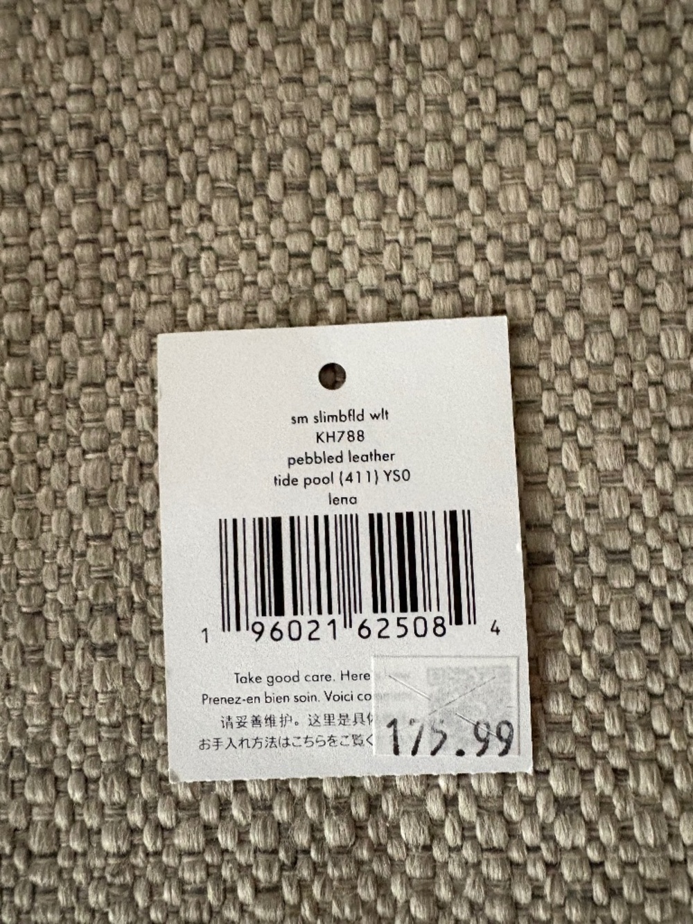 Kate Spade Lena Small Bifold Wallet Blue Tide Pool NWT - Picture 7 of 8